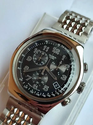 SWATCH+IRONY THE CHRONO+YOS440G YOUR TURN BLACK+NEU/NEW - Bild 1 von 3