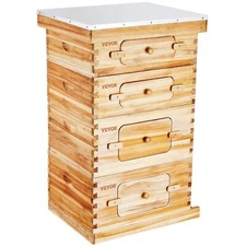 Langstroth Beehive Starter Kit Cedar Wood 40 Frames w/ Foundations for Beginners