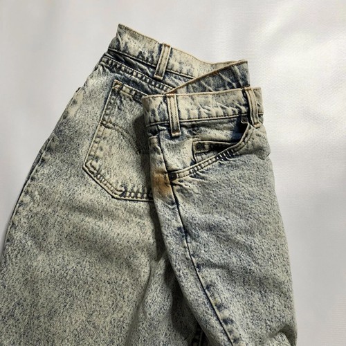 Pantalones de mezclilla para mujer Levis 550's 34x26 de colección lavados con ácido pesado pestaña blanca - Imagen 10 de 12