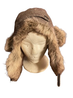 Faux Fur Hat Warm  Face Covering Adjustment  Fur Winter Brand  