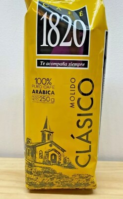 Coffe 1820 Costa Rican Ground Pure Coffee Arabic 250 g High Quality  Great Taste