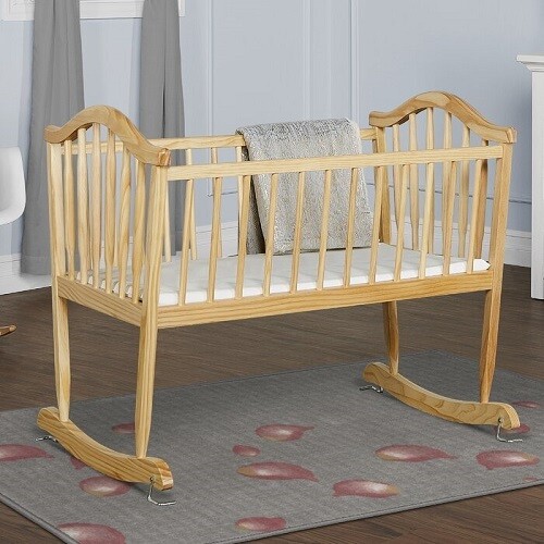 bassinet wooden rocker