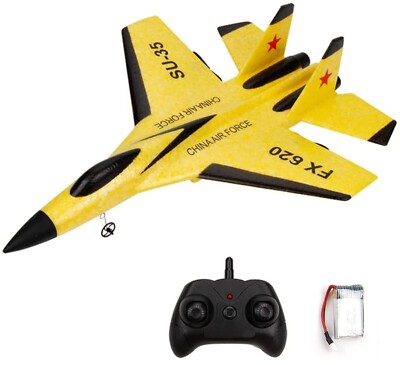 2 Channel 2.4G Remote Control Airplane RC Plane Toy Glider EPP Foam For Beginner