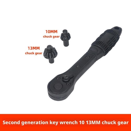 2·in·1 Black Fast Ratchet Drill Chuck Key Wrench- Drill Chuck Wrench Tool Set - Picture 19 of 28