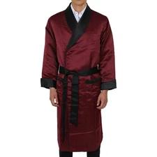 Satin Robe –MENS -Long   Fully Lined – - Heavy Weight