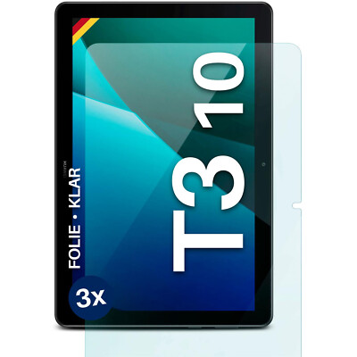 3x Schutzfolie für Huawei MediaPad T3 10 Displayschutz Klar flexibel kein Glas