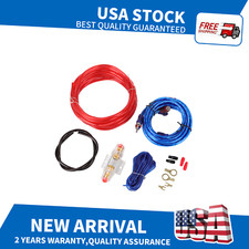 8 Gauge Amp Install Kit 1500W - Car Audio Cable with RCA Sub Wiring