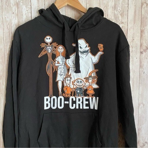 Disney Tim Burton’s The Nightmare Before Christmas Boo Crew Pullover Hoodie - Picture 3 of 9