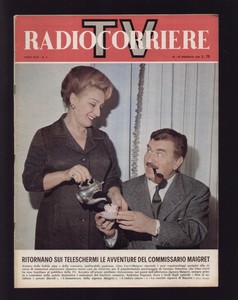 Radiocorriere 8 1966 Andreina Pagnani Gino Cervi Maigret Benedetto Croce Ebay