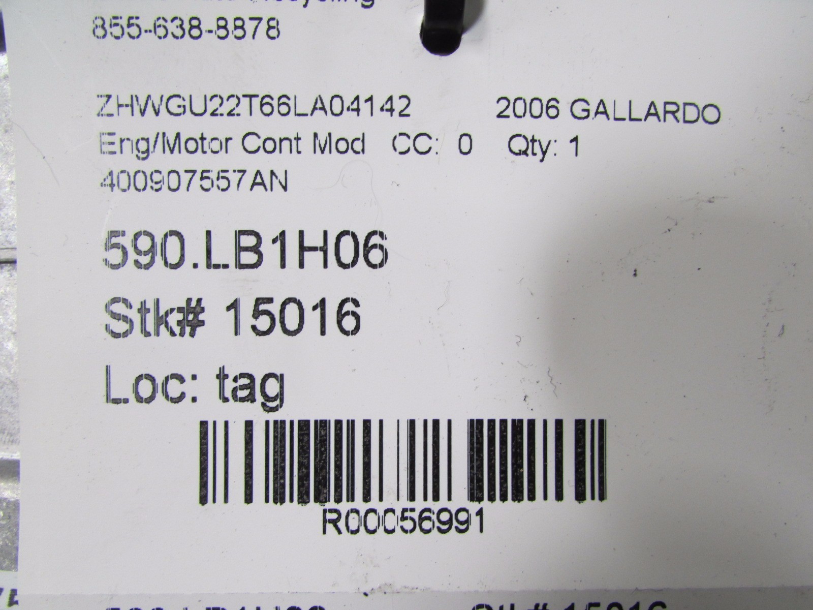 Lamborghini Gallardo, Engine/Motor Control Module, Used, P/N 400907557AN