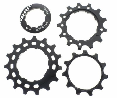 Cassette Lockring Black SRAM Cassette Replaceable Cogs XG-899 11T-13T-15T Inc