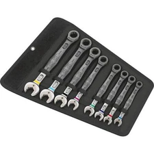 Wera 05020012001 Joker Set of Ratcheting Combination Wrenches, Imperial, 8 Pc