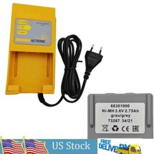 Hetronic Battery Charger UCH-2 with Hetronic 3.6V 2750mAh 68301000 Battery US