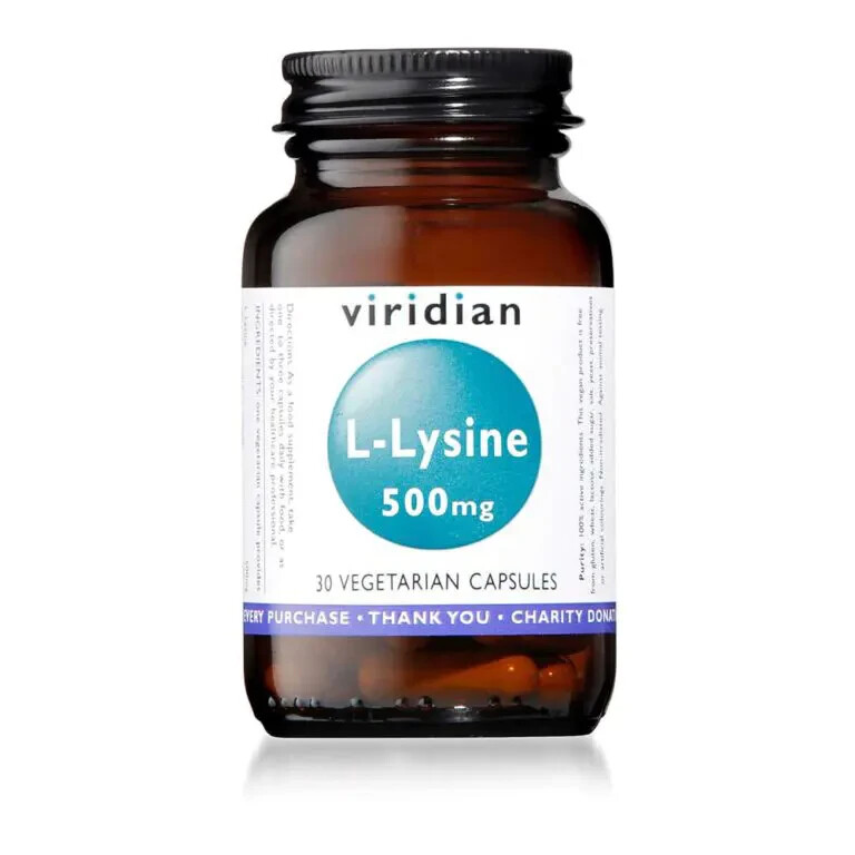 Viridian  L-Lysine 500mg 30 Capsules ( Pack Of 2)