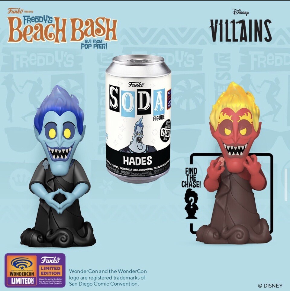 Funko Wondercon 2022 Funko Soda Disney Villains HADES