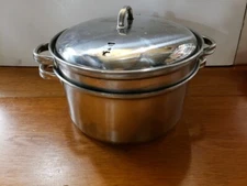 Stainless Steel Double Boiler Pasta Cooker Stock Pot Steamer W/lid