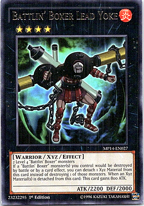 yugioh battlin boxer cards Battlin' Boxer Lead Yoke MP14-EN027 Yu-Gi-Oh! Light Play 1st Edition
