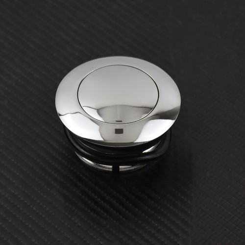 Chrome Flush Pop Up Gas Cap Fuel Tank Screw Fit For Harley Sportster Touring FXD - Picture 3 of 6