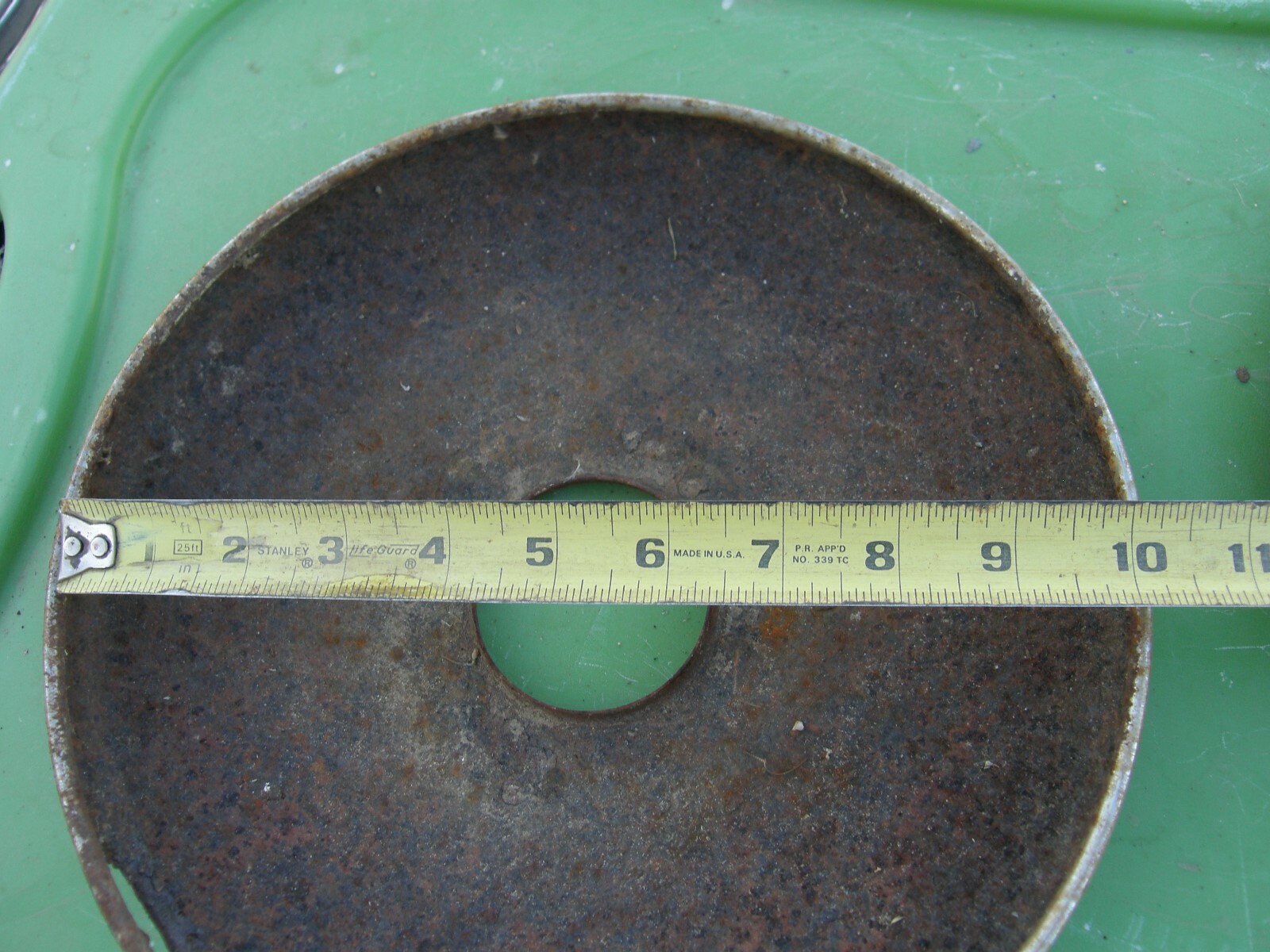 Vintage Boat Trailer Hubcaps 10 Inch with 2 1/4 Center Axle Hole