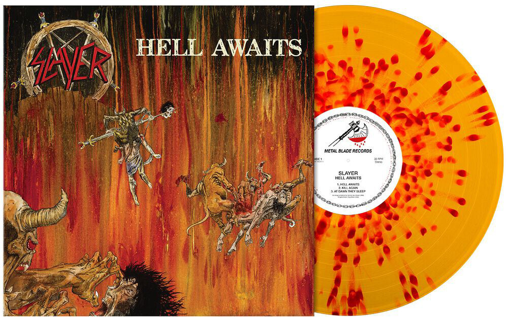 SLAYER - HELL AWAITS, 2021 EU LIMITED EDN ORANGE/RED