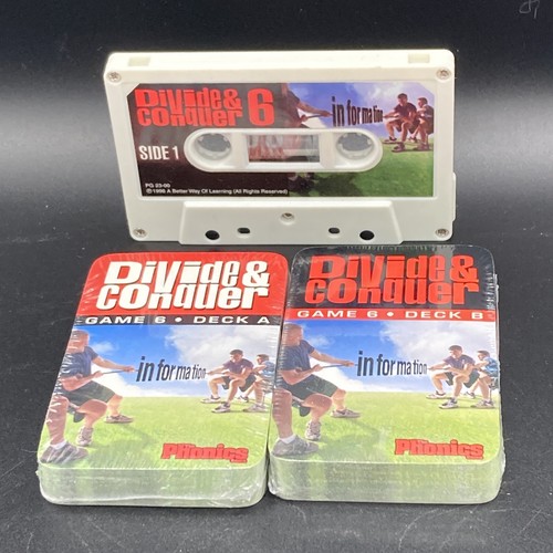THE PHONICS GAME DIVIDE & CONQUER GAME 6 DECKS A & B BRAND NEW SHIPS FREE - 第 1/4 張圖片