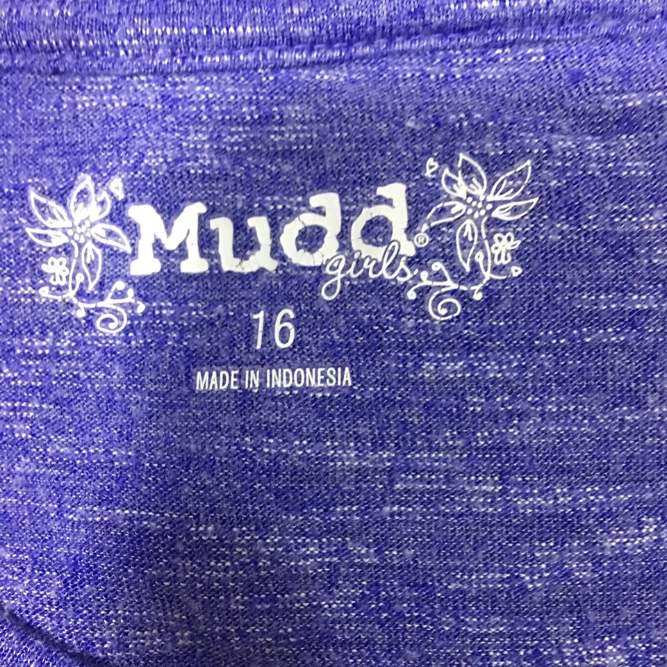 Camiseta de manga corta Mudd Youth Girls - talla 16 lápiz y borrador opuestos atraer  Foto 3 de 4