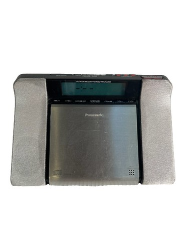 Panasonic RC-CD350 CD Clock Radio Playback Digital Tuner Weather CD-R/RW - Works