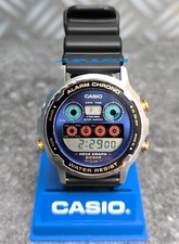 1990   CASIO   DW-7800   HEXA GRAPH Blue Dial...