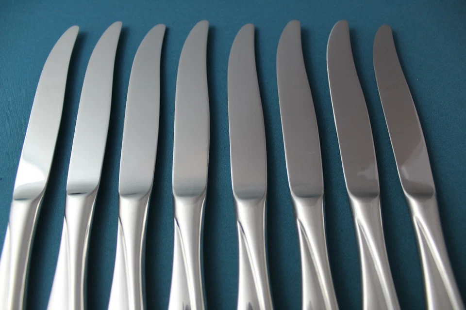 8 Dinner Knives Hollow Yamazaki Patrick ESCAPADE Stainless China 9 1/8" - Image 3 of 4