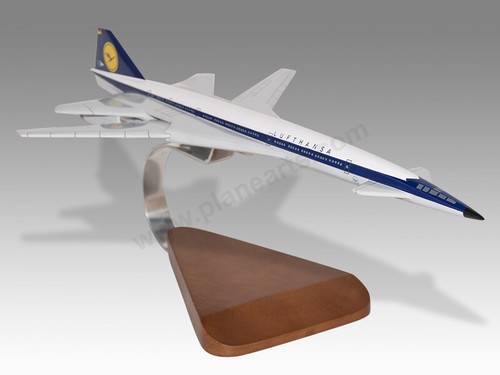 Boeing 2707-200 SST Lufthansa Moveable Wings Solid Handcrafted Display Model - Picture 4 of 13
