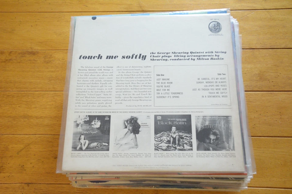 GEORGE SHEARING "TOUCH ME SOFTLY" LP 12" VINYL RECORD CHEESECAKE JAZZ - Image 2 of 4