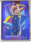 2024 Topps Finest Basketball Purple Refractor Brandin Podziemski #291