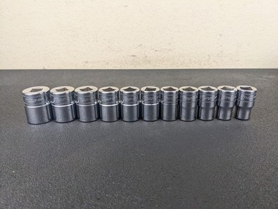 #bp494 Snap On 11pc 6 Point 1/2  drive Shallow Socket Set 24mm