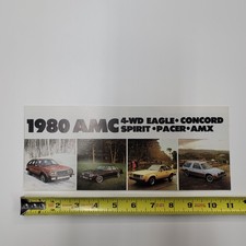 1980 Amc Eagle Concord Spirit Pacer Amx Foldout Brochure Dealer Sales Literature