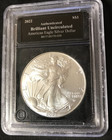 2022 Authenticated Brilliant Uncirculated American Eagle Silver Dollar — photo 1