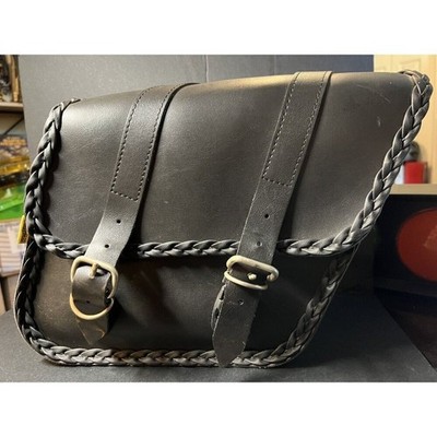 Willie & Max Compact Braided Slant Saddlebag 58707-20