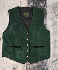 Vintage Scully Western Snap Button Suede Leather Vest Women's Size Large