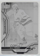 2018-19 Upper Deck Compendium Printing Plate Black 1/1 Brett Pesce #72 a3q