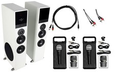 Rockville All-in-one Bluetooth Home Theater/Karaoke Machine System Microphones