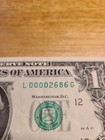 00002686. $1 FRN Fancy 4 Digit, 4 0s Serial Number. — photo 1