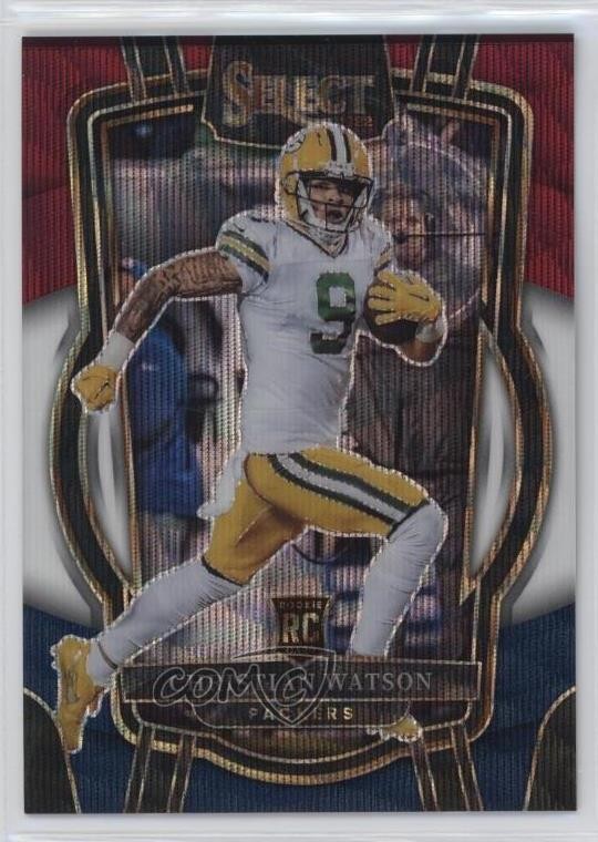 2022 Select Club Level Tri-Color Prizm /149 Christian Watson #265 Rookie RC 4g8