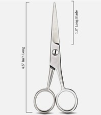 MULTI-PURPOSE SCISSORS FOR MEN WOMEN NAILS HAIR BEARD CUTICLES THREAD MUSTACHE