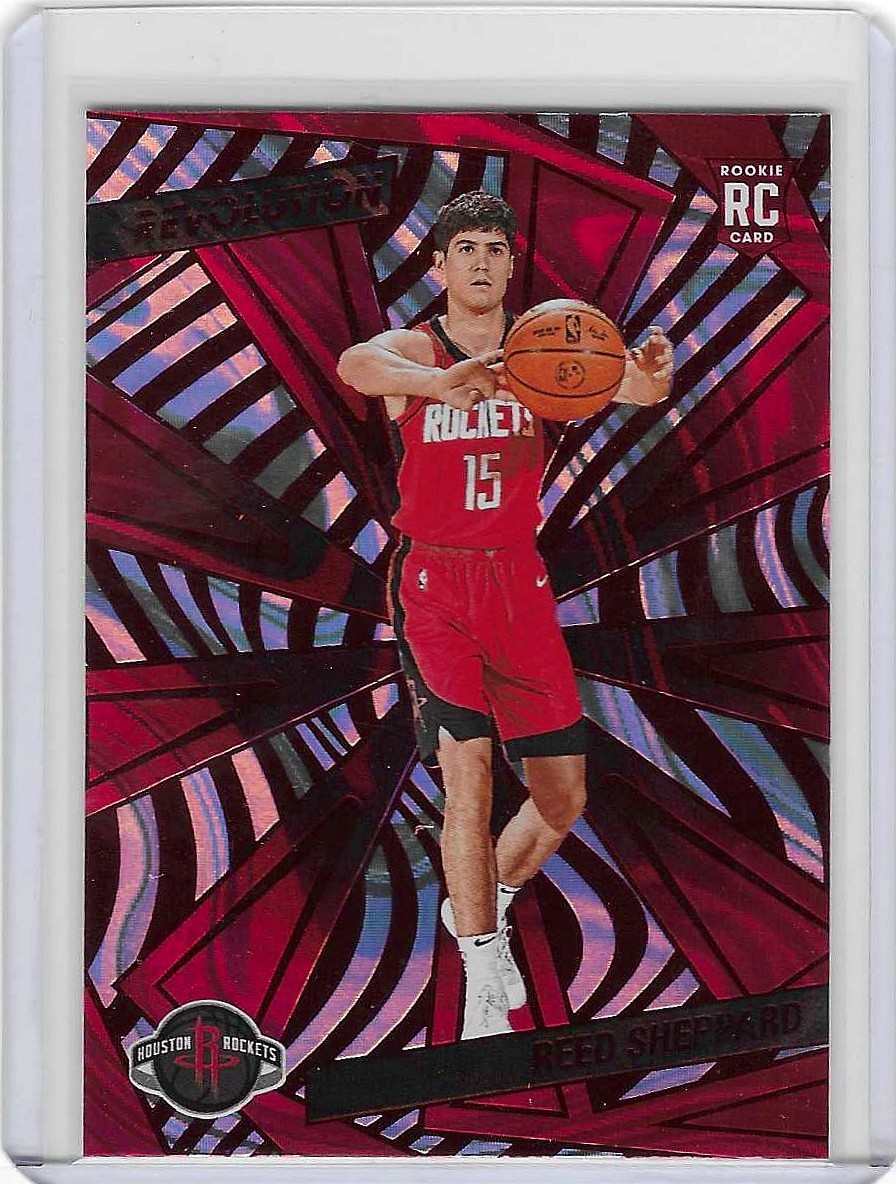 2024-25 Revolution Reed Sheppard COLOR MATCH #145 – Houston Rockets Red Swirl