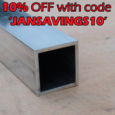 38mm - 40mm Aluminium Square Tube Box Section | 34mm 35mm ID internal alloy t...
