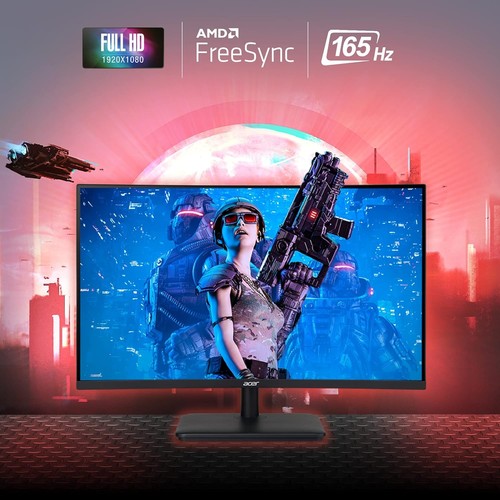 Acer Nitro ED270R 27" VA LED Curved FHD 180Hz 1ms AMD FreeSync Premium - Black - Picture 7 of 8