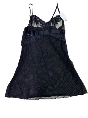 b.tempt'd by Wacoal Women's Opening Act Chemise Black Size Large NWT