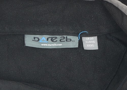 Dare2b Mens Black 3XL Fleece Pullover Sweatshirt - Picture 4 of 12