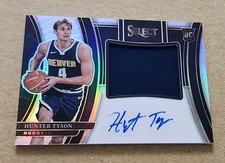2023-24 Select HUNTER TYSON Silver SP Rookie Jersey Auto Denver Nuggets /99 🔥