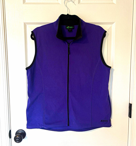 Vintage Eastern Mountain Sports EMS Women's Purple/Black Full Zip Vest Size L