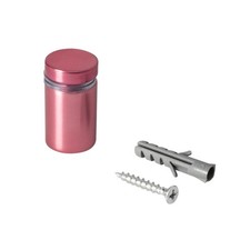 Sign Standoff 3/4" Diameter x 1" Barrel Length Rosy Pink Aluminum Eco Series